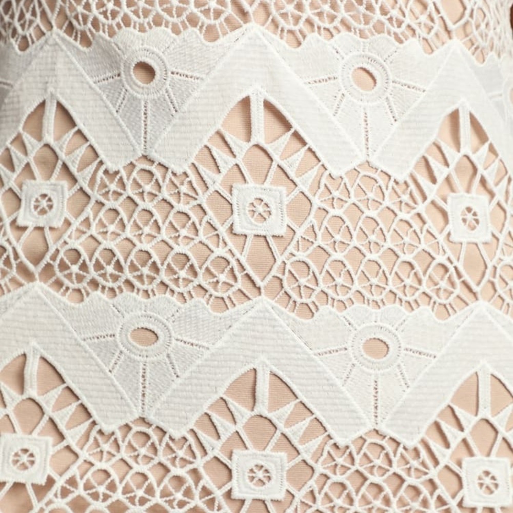 NEW! Stunning Crochet Lace sexy mini dress v neck - Picture 7 of 8